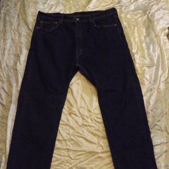 Levi’s 505 Jeans Mens 40x32 Blue Denim Straight Regular Mid Rise 5 Pocket Casual - Picture 1 of 6